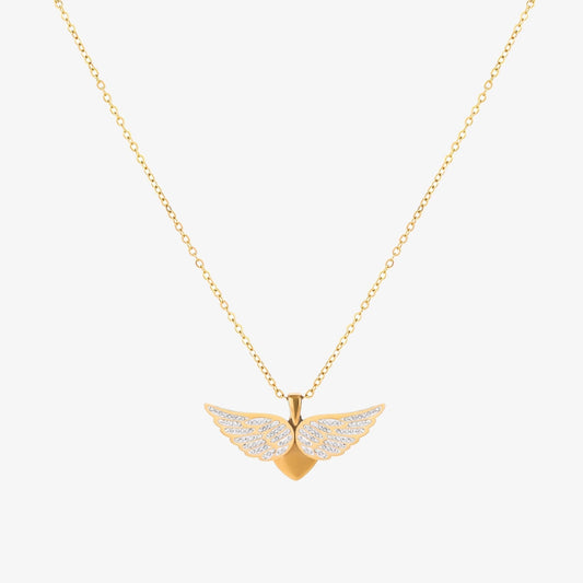 Soaring Angel Wings Colar | Ouro