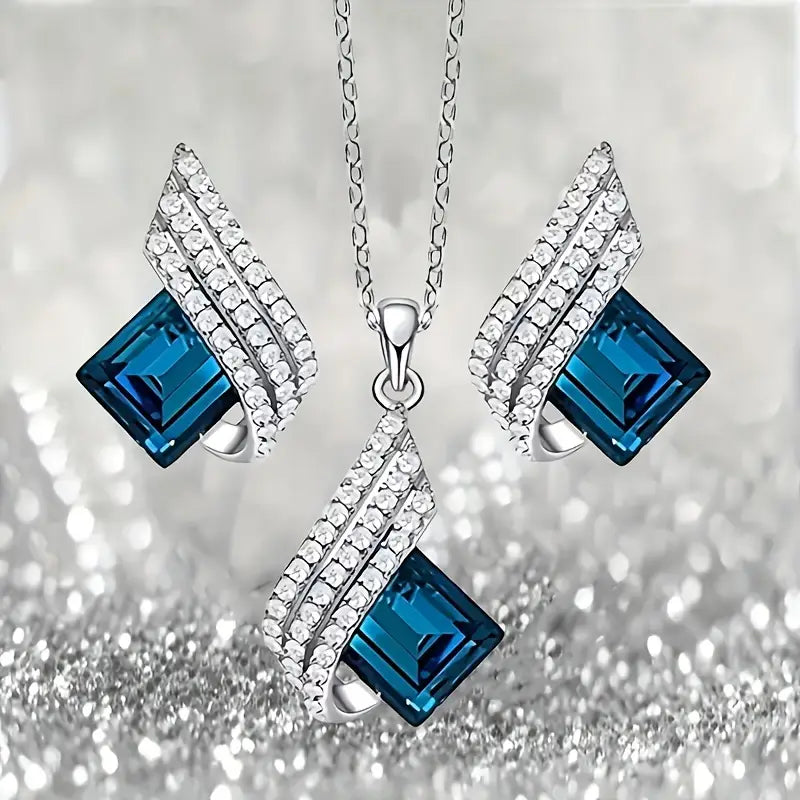 Brienne Solazure Conjunto de Joias | Branco Ouro