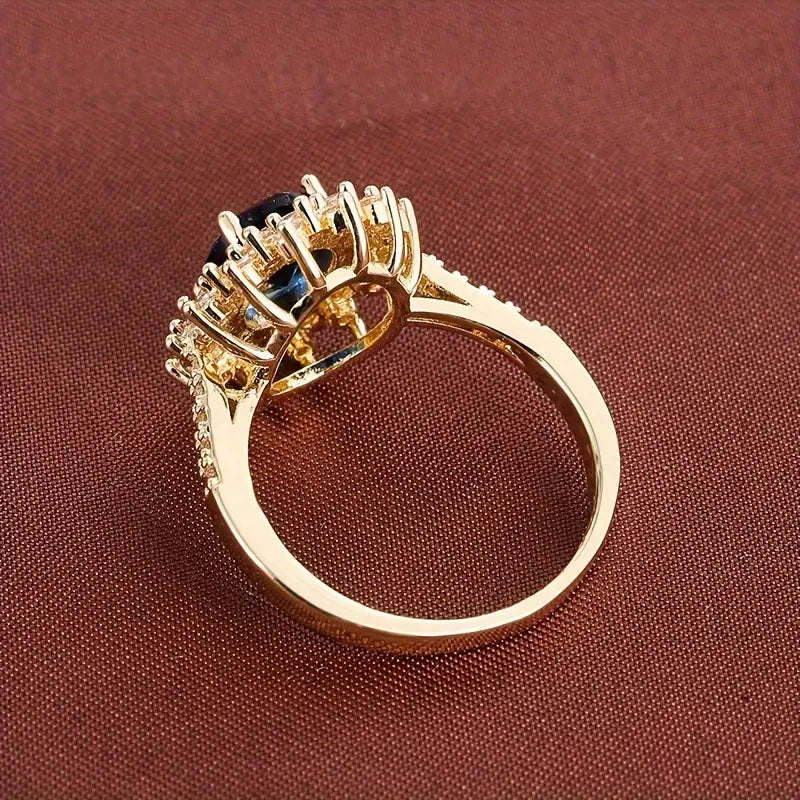 Vionne Saphirae Anel | Branco Ouro