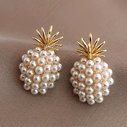 Pérola Pineapple Brincos