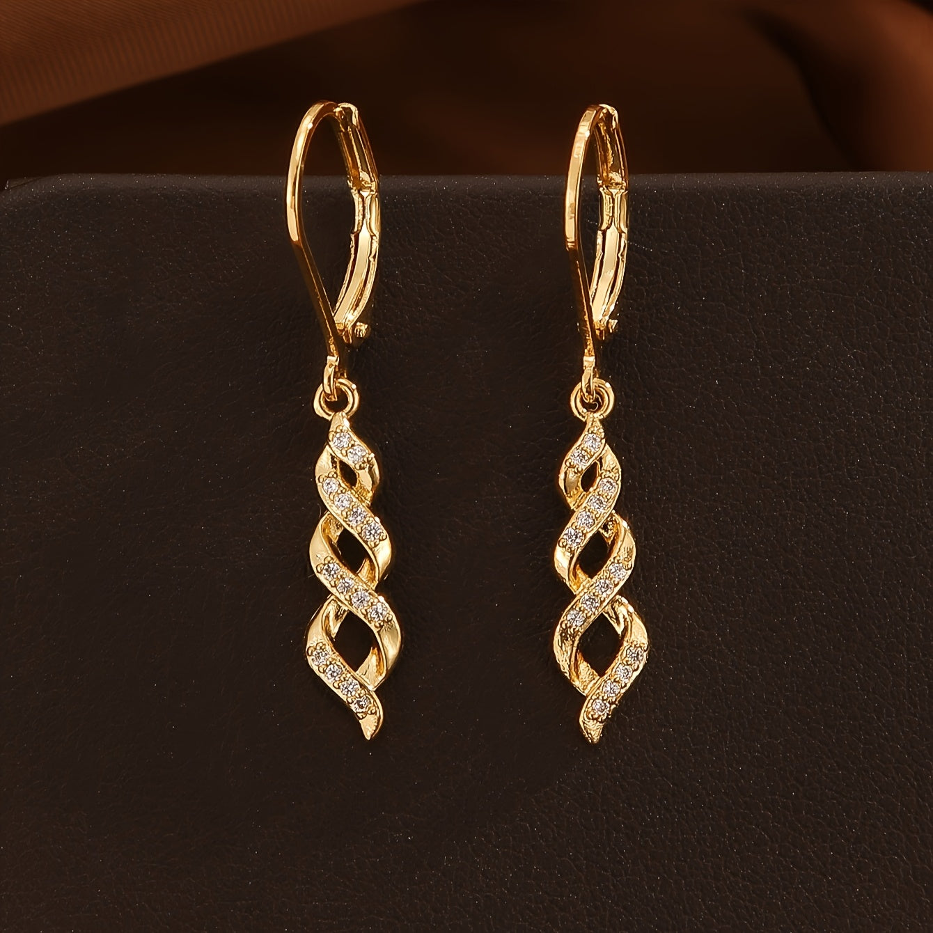 Shimmer Twist Ava Brincos | Ouro