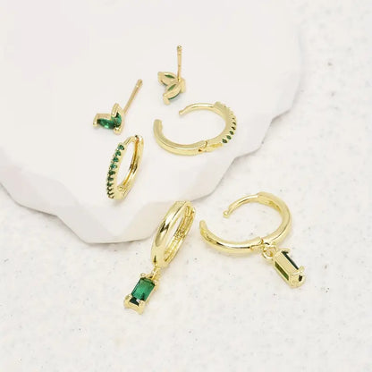 Fiorenza Viridelle Brincos Conjunto | Ouro