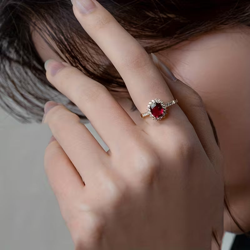 Empress Red Anel | Ouro