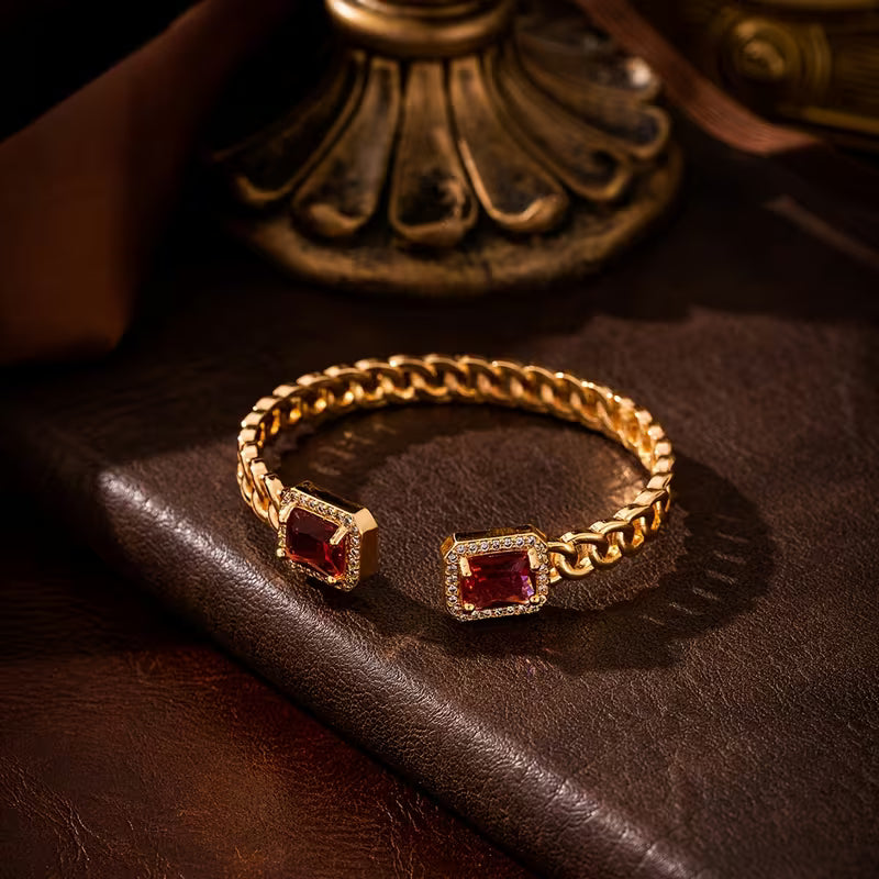 Veloria Rubi Open Pulseira | Ouro