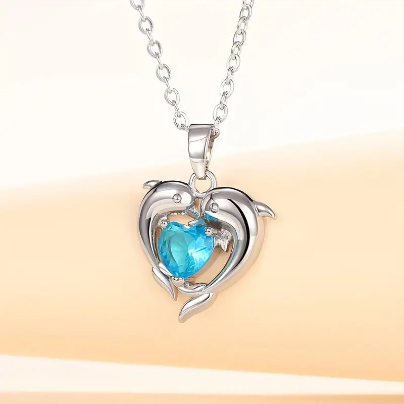 Oceanheart Twins Colar | Branco Ouro