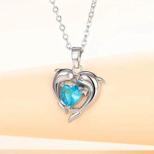 Oceanheart Twins Colar | Branco Ouro