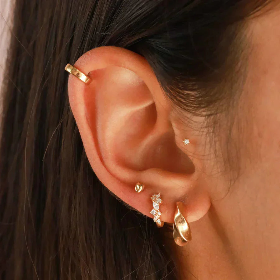 Cristal Cluster Huggies | Ouro