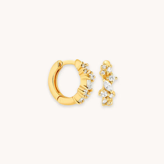 Cristal Cluster Huggies | Ouro