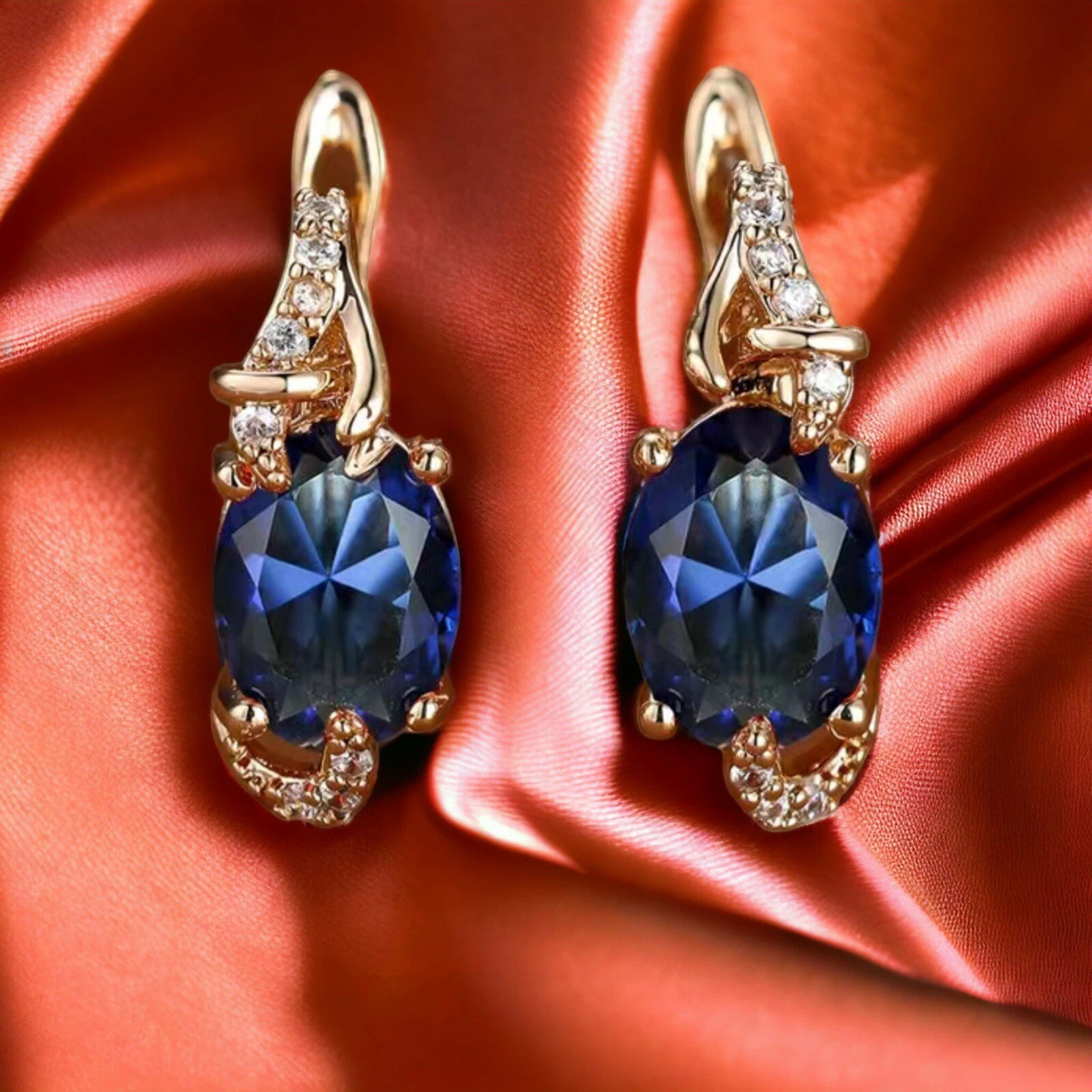Royal Midnight Brincos Pendentes | Ouro