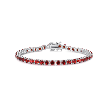 Rubi Pulseira Tennis | Branco Ouro