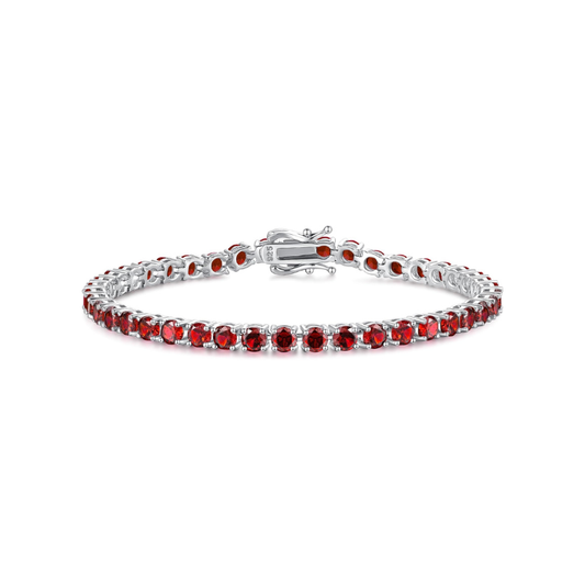Rubi Pulseira Tennis | Branco Ouro