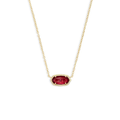 Classic Oval Rubi Colar | Ouro