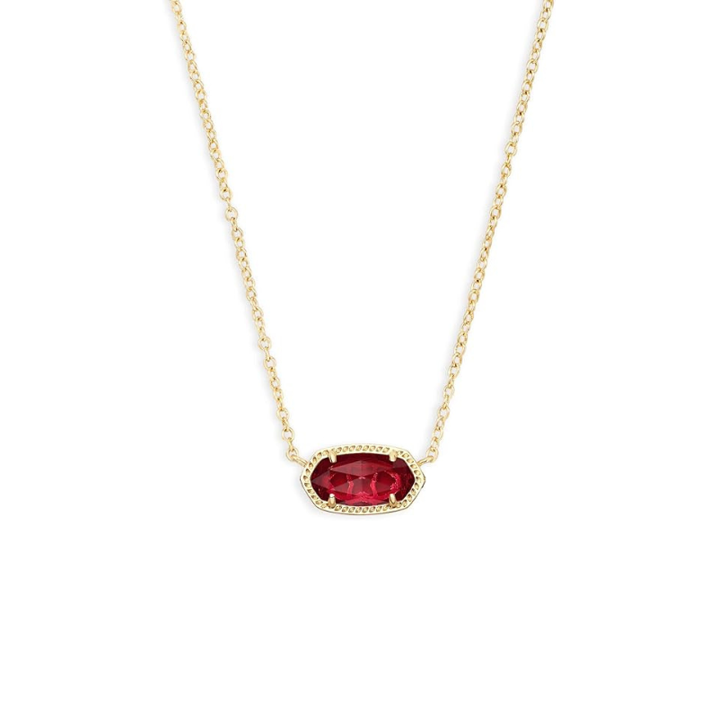 Classic Oval Rubi Colar | Ouro