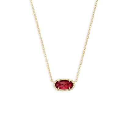 Classic Oval Rubi Colar | Ouro