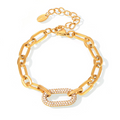 Paved Chunky Chain Link Conjunto de Joias | Ouro
