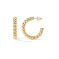 Rope Twist Argolas | Ouro