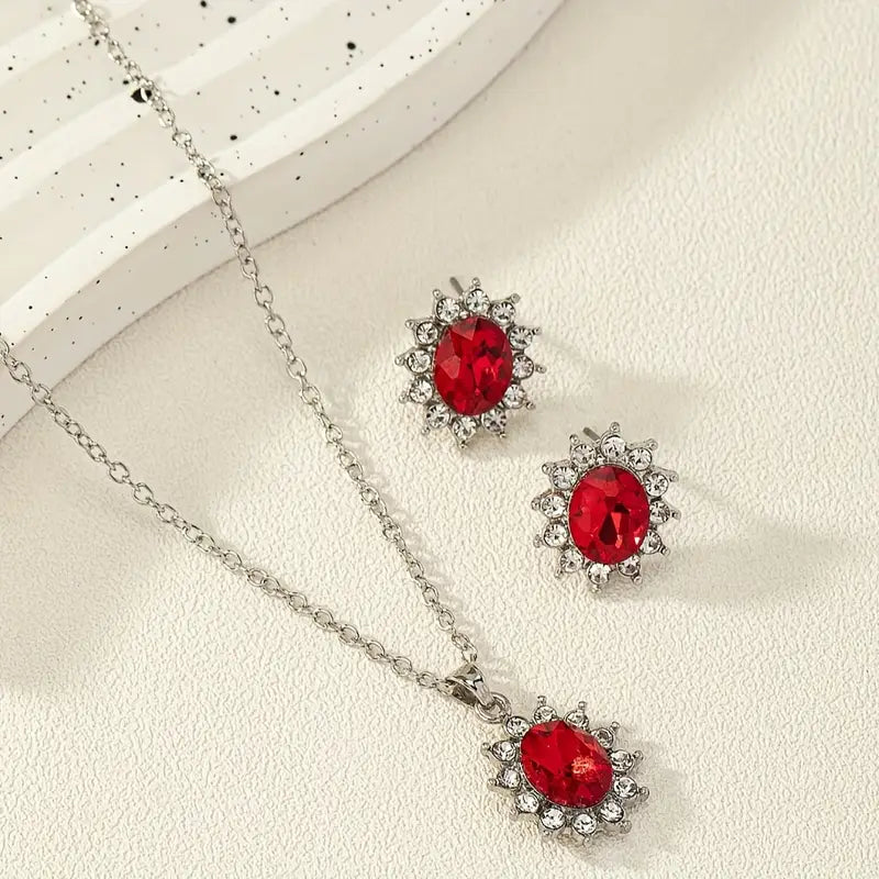 Katya Ruberyn Conjunto de Joias | Branco Ouro