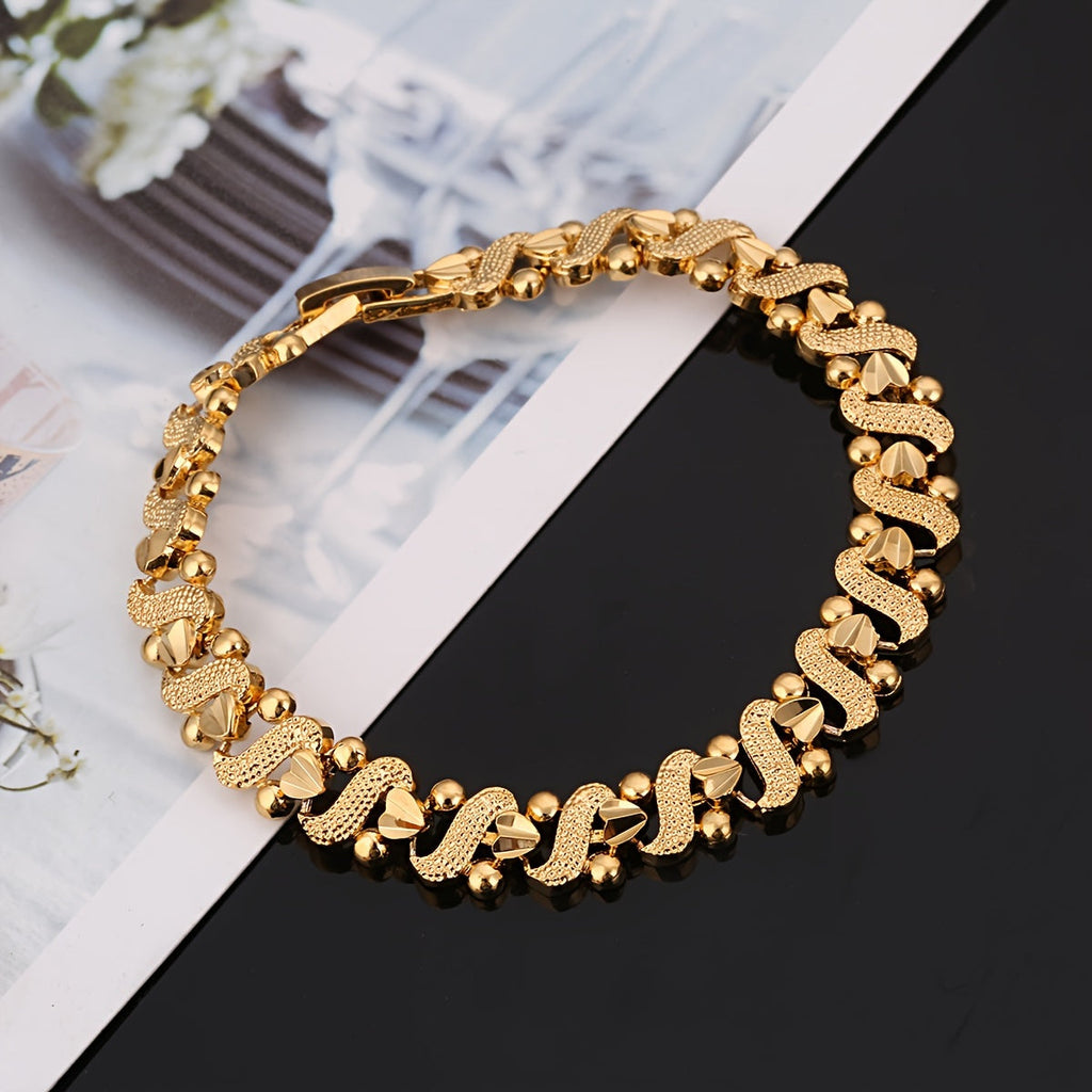 Lily Ornate Wave Pulseira | Ouro