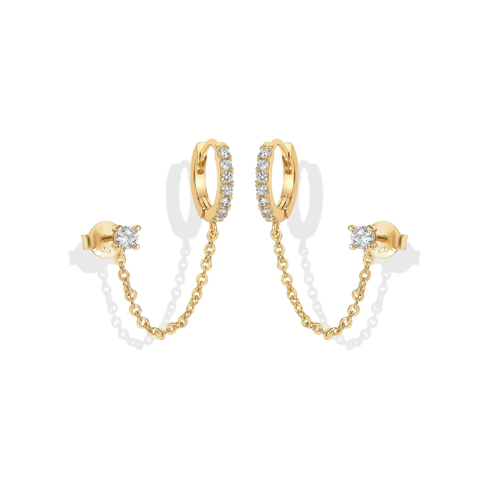Adella Chain Brincos | Ouro