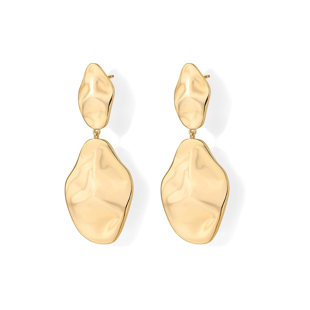 Ripple Wave Brincos | Ouro