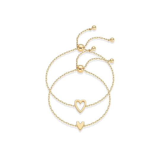 Radiant Coração Pulseiras | Ouro