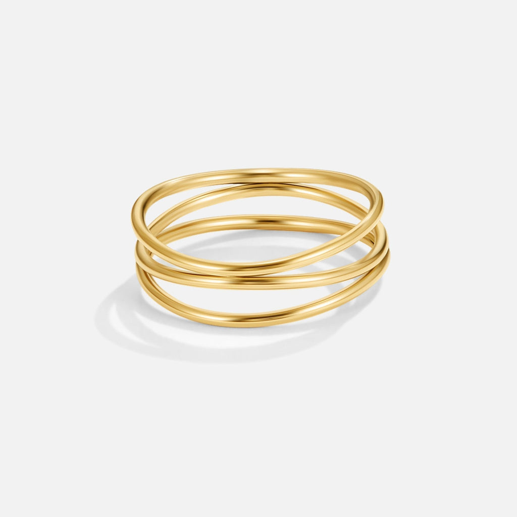 Ouro Minimalist Wrap Anel