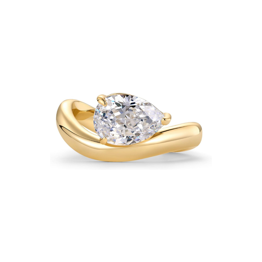 Wavy Promise Anel | Ouro