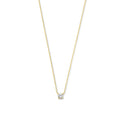 Cléa Moissanite Pedra Colar | Ouro