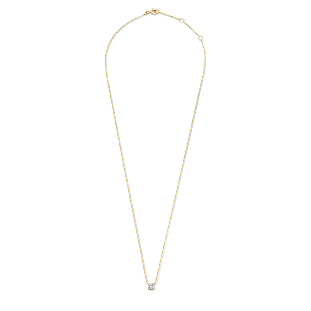 Cléa Moissanite Pedra Colar | Ouro