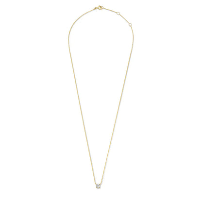 Cléa Moissanite Pedra Colar | Ouro