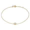 Cléa Moissanite Pedra Pulseira | Ouro