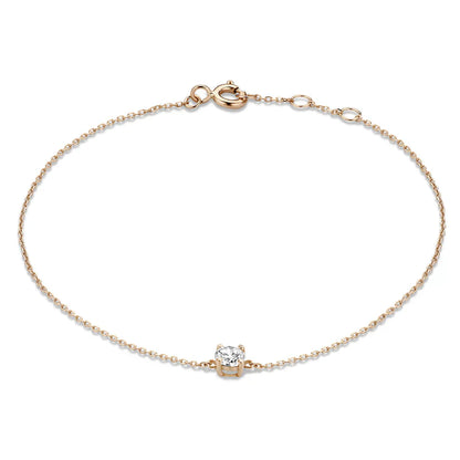 Cléa Moissanite Pedra Pulseira | Ouro