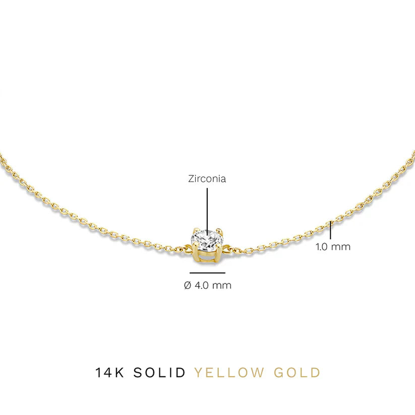 Cléa Moissanite Pedra Pulseira | Ouro