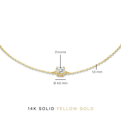 Cléa Moissanite Pedra Pulseira | Ouro