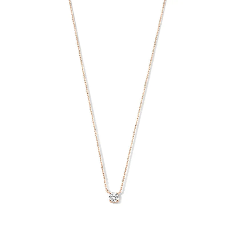 Cléa Moissanite Pedra Colar | Ouro