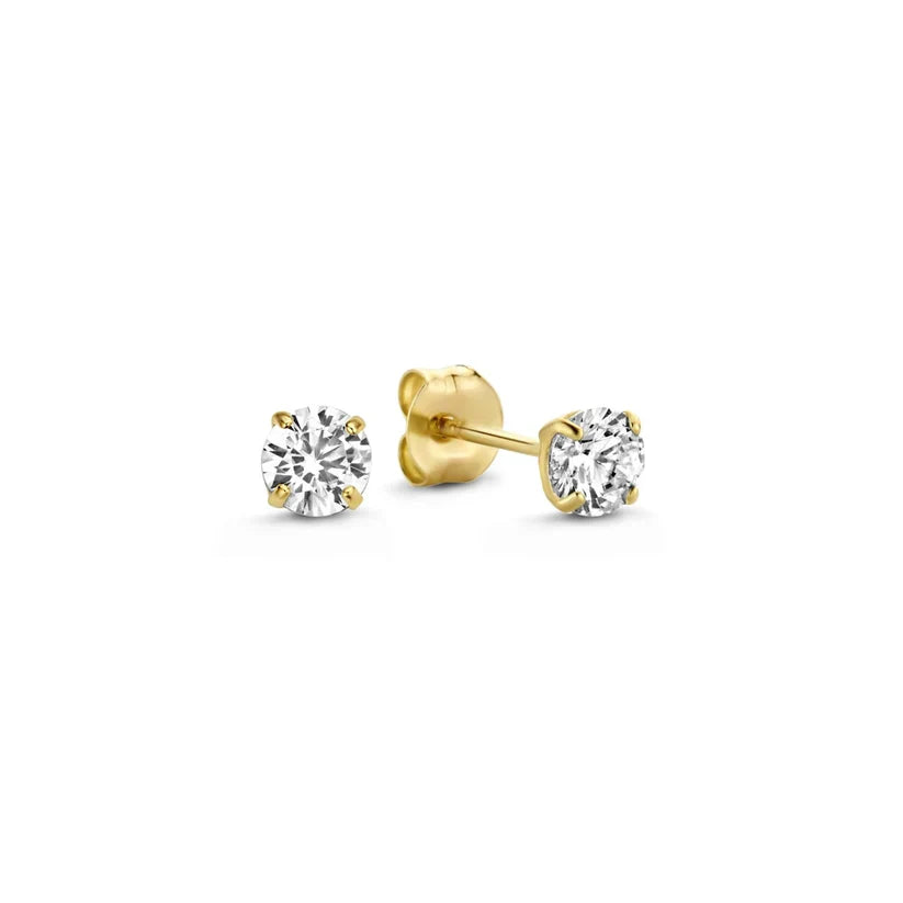 Larmes de Lune Pedra Brincos Conjunto | Ouro