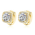 Nadine square brincos | Ouro