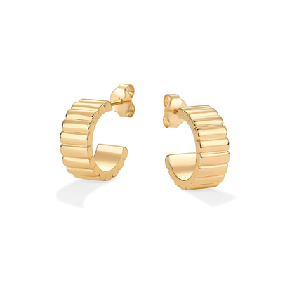 Classic Ridge Brincos | Ouro