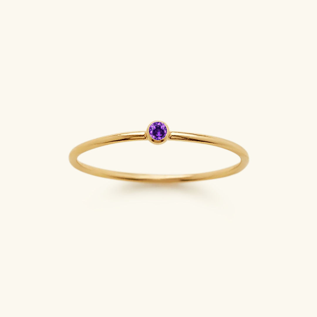 Amelia Birthstone Stacker Anel