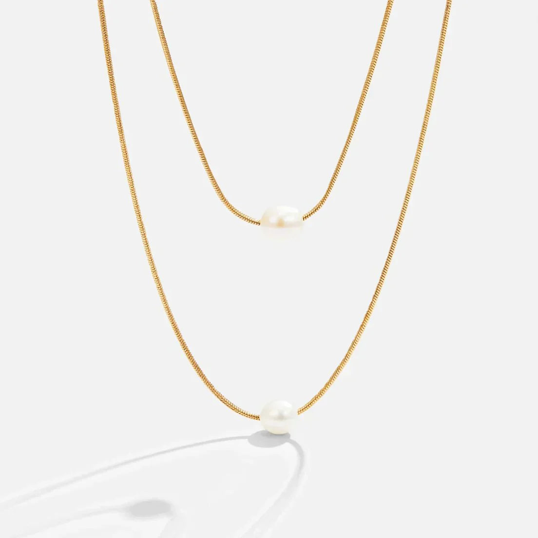 Sophisticated Layered Colar de Pérolas