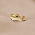 Ouro Sculptural Wrap Anel