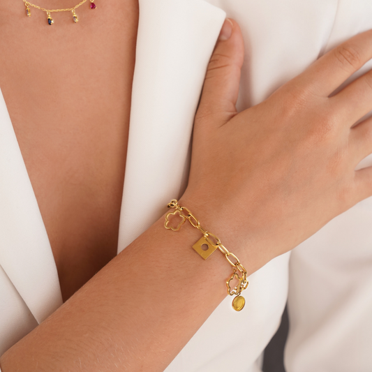 Lucky Daisy Pulseira com Pendente