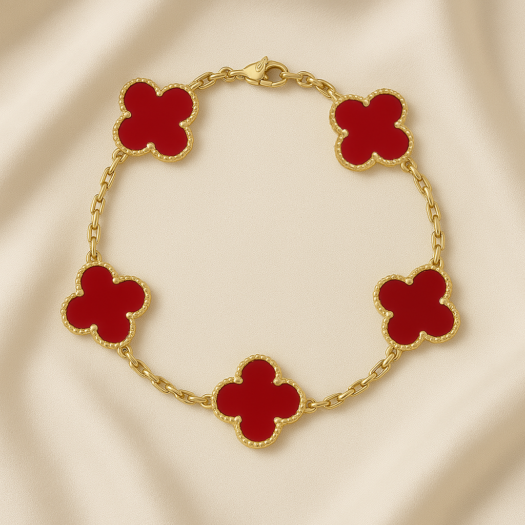 Clover Pulseira Red