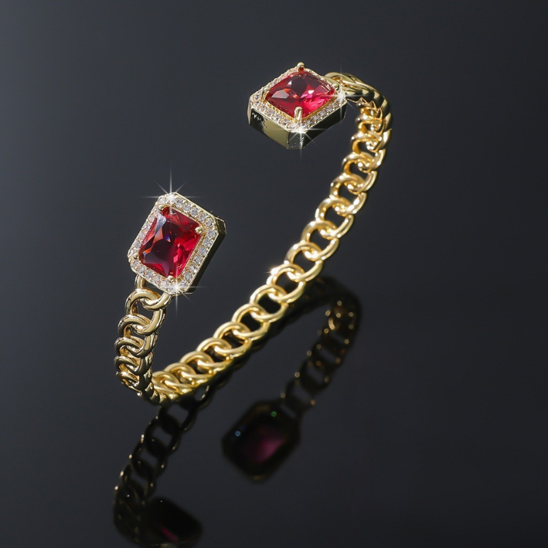 Veloria Rubi Open Pulseira | Ouro