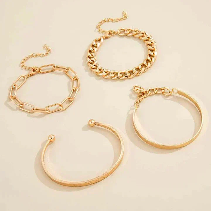 Elan Mercer Conjunto de Pulseiras | Ouro