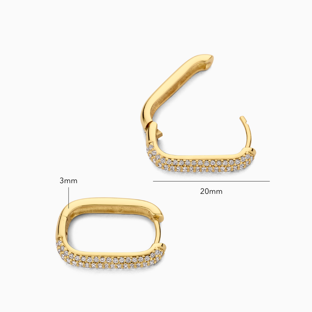 Icon Pave Argolas | Ouro