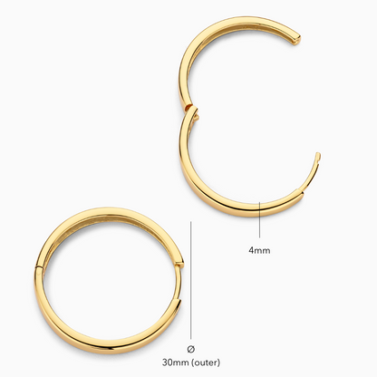 Gia Statement Argolas | Ouro