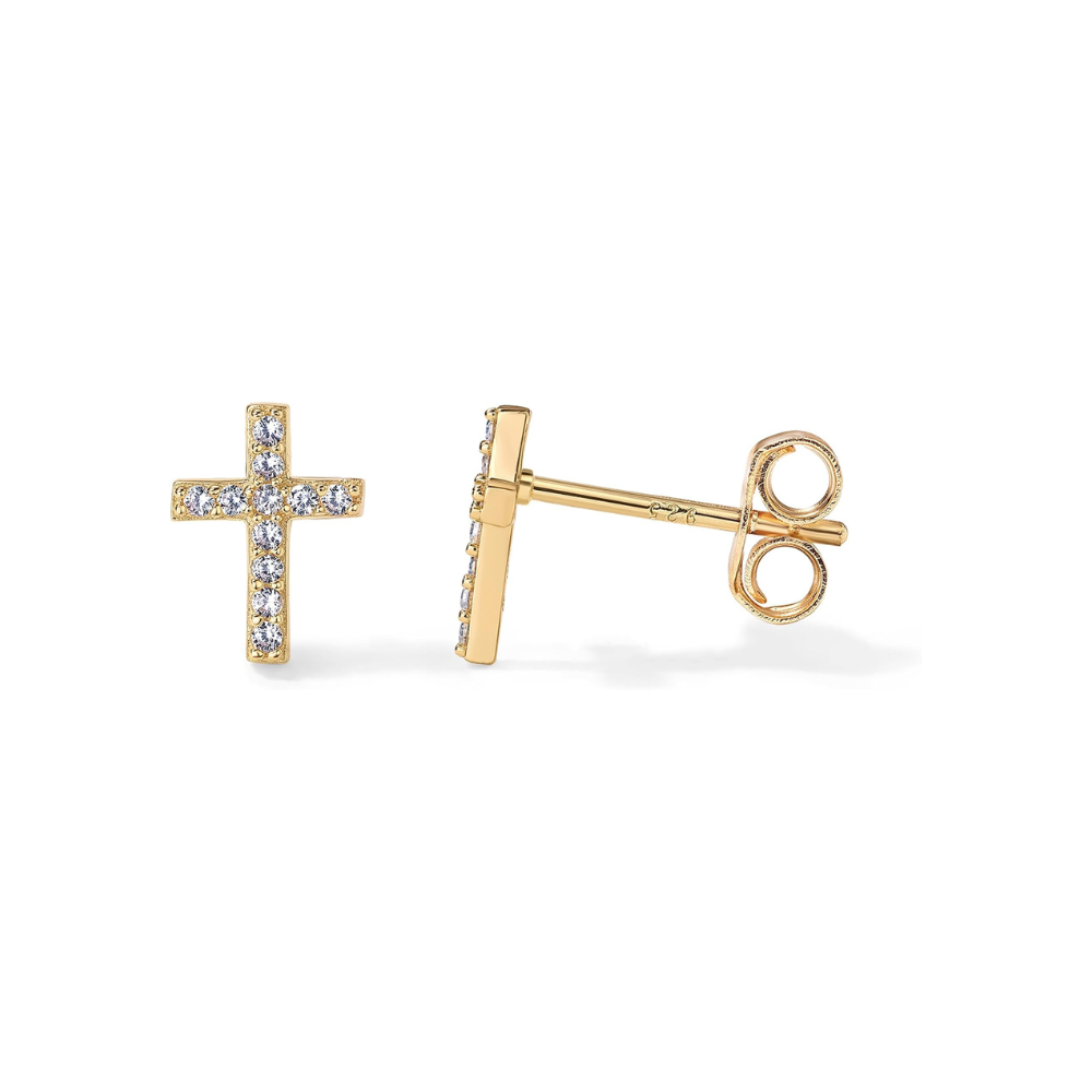 Paved Cross Studs | Ouro