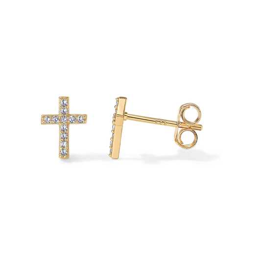 Paved Cross Studs | Ouro