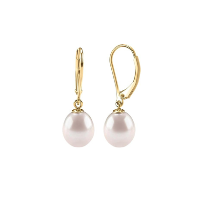 Pérola Dangle Brincos | Ouro